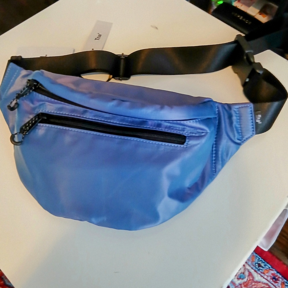 Vibrant Blue Belt Bag with Adjustable Black Strap NWT